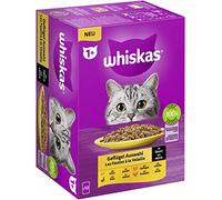 Whiskas 1+ Comida para Gatos en Salsa, 12 x 85 g (1 Paquete) - Comida húmeda Gatos Adultos en 12 Bolsas de porciones
