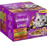 Whiskas 1+ Comida para Gatos Tasty Mix Country Collection en Salsa, 24 x 85 g (1 Paquete) - Comida húmeda Gatos Adultos en 24 Bolsas de porciones