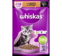Whiskas 85gx28 Junior Pollo en salsa