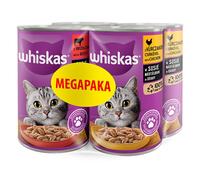 WHISKAS Adult LATA 4X400G - comida húmeda para gatos en salsa (2x CON POLLO, 2x CON TERNER)