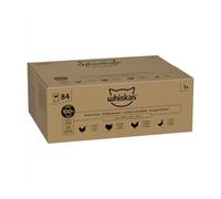 WHISKAS Comida húmeda en Jalea para Gatos 84 x 85 g selección de Aves de Corral