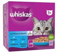 Whiskas Comida Húmeda Selección Pescados para Gatos Adultos Multipack 24x85g