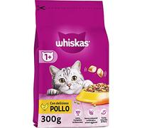 Whiskas Comida Seca para Gatos Adultos, 14 x 300 g, con Pollo