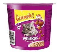 Whiskas Crunch Bocadillo para Gatos, Pollo, Pavo y Pato, 100 g