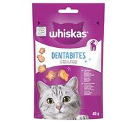 whiskas Dentabites Snacks para La Higiene Oral de Gatos, 40g (Pack de 6)