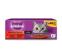 Whiskas Comida Húmeda para Gatos Adultos Selección Clásicos en Salsa (Multipack 4x12x85g)