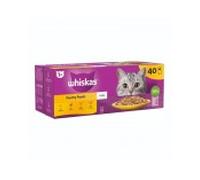 Whiskas húmedo gato megapack aves gelatina 40x85 gr