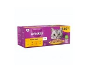 Whiskas húmedo gato megapack aves gelatina 40x85 gr