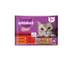 Whiskas húmedo gato tasty duo combos de carne 4x85 gr