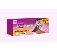 WHISKAS Junior Festín de pollo en gelatina - comida húmeda para gatos - 40 x 85 g