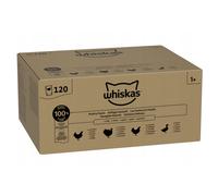 Whiskas Pollo Festín 120x85g Comida húmeda para gatos adultos en gelatina