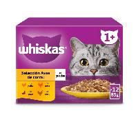 Whiskas Selección Aves en Gelatina Alimento Húmedo para Gatos - 12 x 85 gr