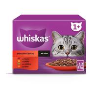Whiskas Selección Carnes en Salsa Sobres para Gatos 12 x 85 gr
