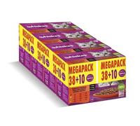 Whiskas Selección Carnes en Salsa Sobres para Gatos 38+10 x 85 gr