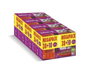 Whiskas Selección Carnes en Salsa Sobres para Gatos 38+10 x 85 gr