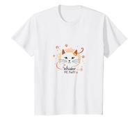 Whisker Me Away: Amante de los Gatos caprichoso Camiseta, Niños, Blanco, 2 años