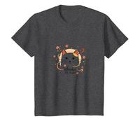 Whisker Me Away: Amante de los Gatos caprichoso Camiseta, Niños, Jaspeado Oscuro, 2 años