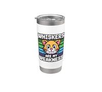 Whiskers Are My Weakness Vaso térmico de acero inoxidable de doble pared