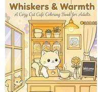 Whiskers & Warmth: A Cozy Cat Café Coloring Book: Find Peace in Every Page with the Café's Fluffy Feline Owner