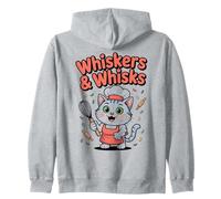 Whiskers & Whisks Cute Cat Chef - Camiseta gráfica para Hornear Sudadera con Capucha