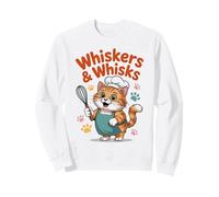 Whiskers & Whisks Cute Chef Cat Ropa de Cocina Sudadera