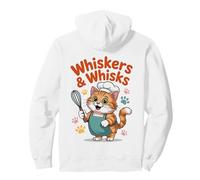 Whiskers & Whisks Cute Chef Cat Ropa de Cocina Sudadera con Capucha