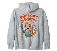 Whiskers & Whisks Cute Chef Cat Ropa de Cocina Sudadera con Capucha