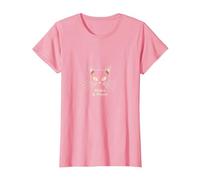 Whiskers & Whispers Mystical Cat Design para Amantes de los Gatos Camiseta, Mujer, Rosado, L