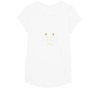 Whiskers & Whispers Mystical Cat Design para Amantes de los Gatos Camiseta, Niñas, Blanco, Mediano