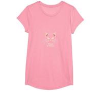 Whiskers & Whispers Mystical Cat Design para Amantes de los Gatos Camiseta, Niñas, Rosado, Pequeña