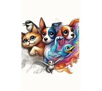 Whiskers & Wings: A Colorful Companion Journal: 60 Pages for Daily Notes, Ideas & Imagination