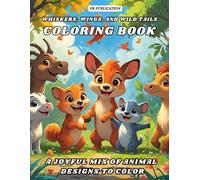 Whiskers, Wings, and Wild Tails Coloring Book: A Joyful Mix of Animal Designs to Color