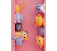 Whiskers & Witty Notebook - Fun and Cuddly Cats on a Pink Background for All Your Thoughts: Plus a Free Digital Gift!