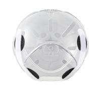 WhiskerSafe - Gorro para gato, protector de mordeduras, bozal de burbujas transparente con agujeros de aire para un ajuste cómodo, ideal para afeitar, baño, aseo y manejo veterinario, seguridad para