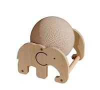 WhiskerWise Rascador vertical para gatos con bola de sisal, juguete de cuidado felino para jugar solo, mejora el comportamiento de la quema de energía