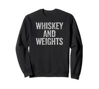 Whiskey and Weights No Carbs Funny Gym Slogan Sudadera