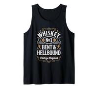 Whiskey Bent And Hellbound Funny Whiskey Cowboy Cowgirl Fun Camiseta sin Mangas