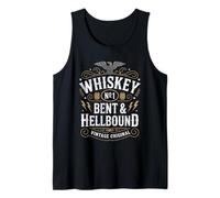 Whiskey Bent And Hellbound Funny Whiskey Cowboy Cowgirl Fun Camiseta sin Mangas