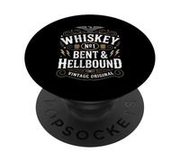 Whiskey Bent And Hellbound Funny Whiskey Cowboy Cowgirl Fun PopSockets PopGrip Adhesivo