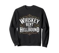 Whiskey Bent And Hellbound Funny Whiskey Cowboy Cowgirl Fun Sudadera