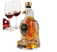 Whiskey Bottle - 350 ml 250th Birthday Patriotic Container | Whiskey Bottle 8,8 x 8,4 x 17,6 cm | for Brandy Bourbon Drinks Beverages Family Gathering Party Weddings Restaurant Barbecue