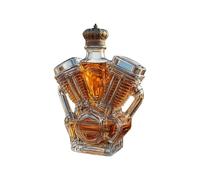 Whiskey Bottle - Bottle For Whiskey | Household Wine Decanter, Decorative Motorcycle Engine Shape Alcohol Container For Dining Room Display Cabinet Shelves Home Event Planners Bartenders
