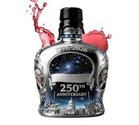 Whiskey Bottle Decanter - 350ml Collectible Bourbon Style Container for Home Bar Display | Glass Liquor Storage Bottle with Stopper, Decorative Decanter for Bartenders Collectors Shelves