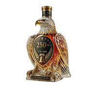 Whiskey Bottle - Decorative Eagle Shaped Container for Brandy Bourbon Display | Glass Construction with Detailed Sculpted Design, Beverage Serving Vessel for Gatherings Celebrations, 3.46x3.31x6.93 in