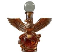 Whiskey Bottle, Eagle Shaped Whiskey Dispenser Statue, Collectible Glass Decanter with Base for Bar Display, Home Decor, Living Room Cabinet Gathering Display Piece