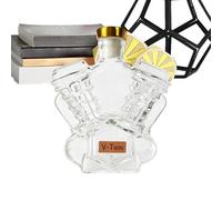 Whiskey Bottle For Whiskey | Household Wine Decanter, Decorative Motorcycle Engine Shape Alcohol Container For Dining Room Display Cabinet Shelves Home Event Planners Bartenders