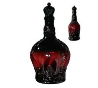 Whiskey Bottle Glass, Gothic Potion Jar, Vampire Wine Vessel with Smart Style, Bar Gear for Daily Pour, Spirit Mate, Whiskey Bottle Glass for Halloween Bar Collection Home Dad Men Kitchen Dining