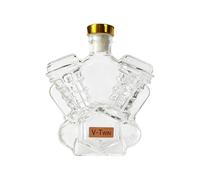 Whiskey Bottle, Motorcycle Engine Shape Wine Decanter, Household Display, Sturdy Glass Craft, Eye-Catching Barwares for Enthusiasts, Home Entertainer, Hotels, Bartenders, Restaurants, Cabinet Showcase