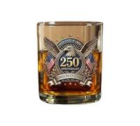 Whiskey Bottle - Patriotic Glass Collectible, 3.15x3.54in 1776-2006 Old Fashioned Independence Day Commemoration Tool for Men Dad Grandpa Lovers Families, Household Supplies for Daily Display Tasks