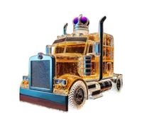 Whiskey Bottle, Semi Truck Decanter Jar, Extensive Application, Artistic Liquor Container, Decorative Storage Display for Bar, Kitchen, Wedding, Birthday, Dad Gift, Dining or Party Use